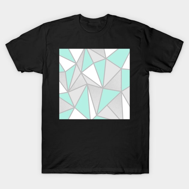 Grey & Mint Geo T-Shirt by Blue-Banana